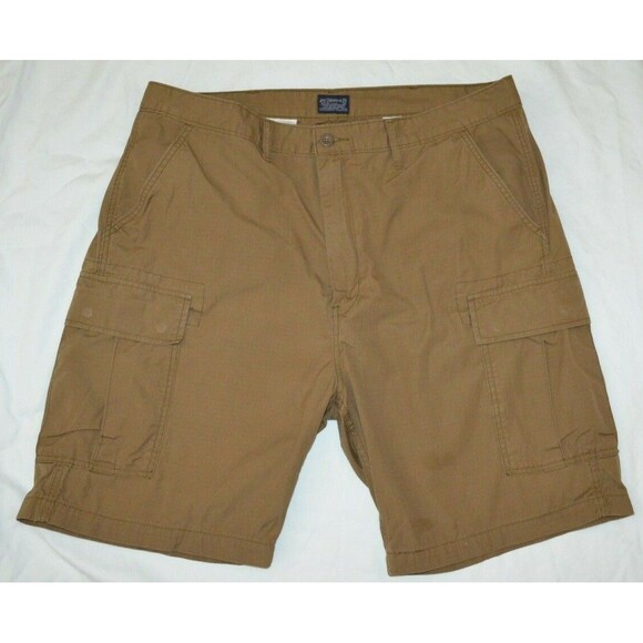 Levi's Other - Levis Levi's Cargo Shorts W40 Mens Ripstop Brown Khaki Outdoor Flap Pockets